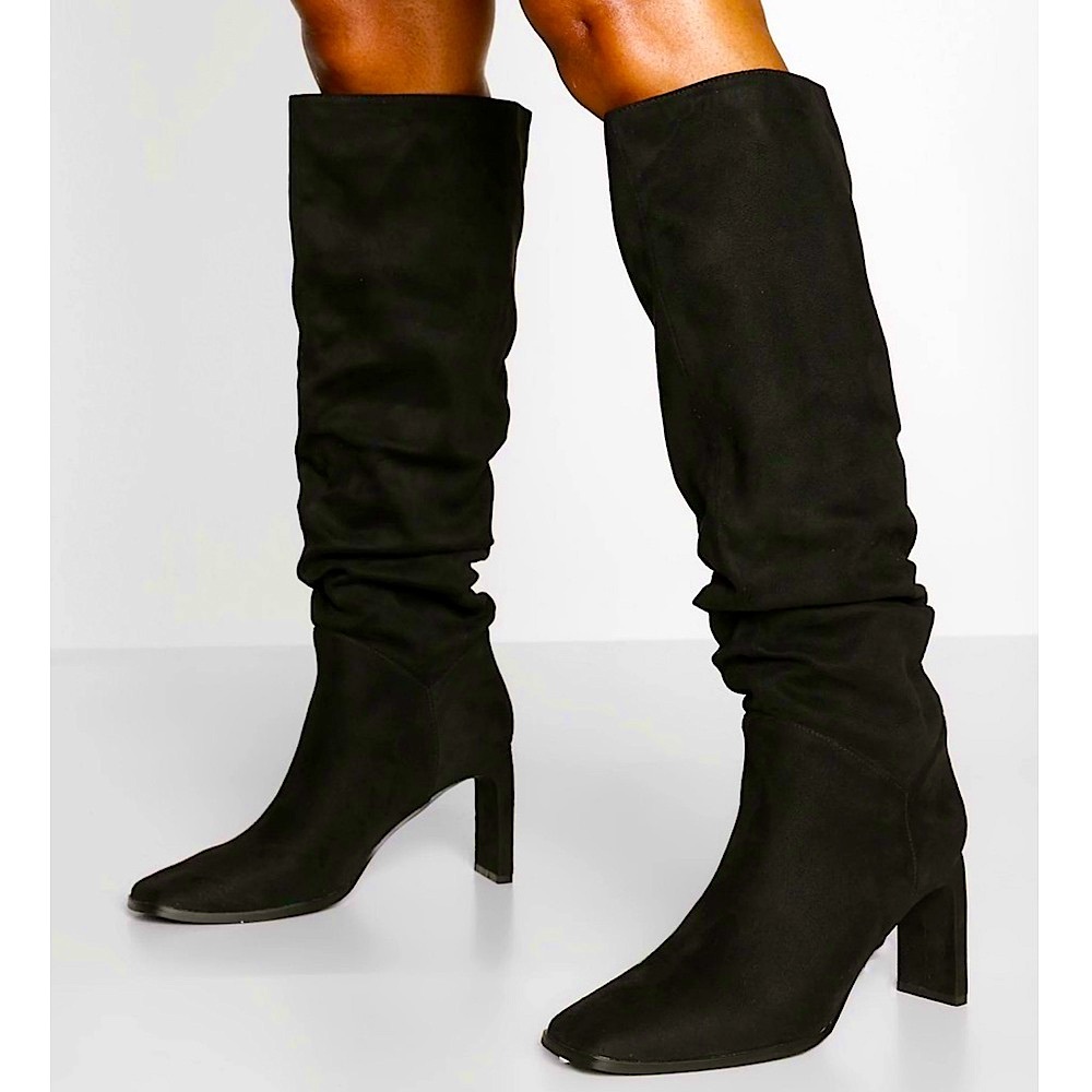 🆕🖤PIERRE DUMAS: Black Suede Boots SIZE 9